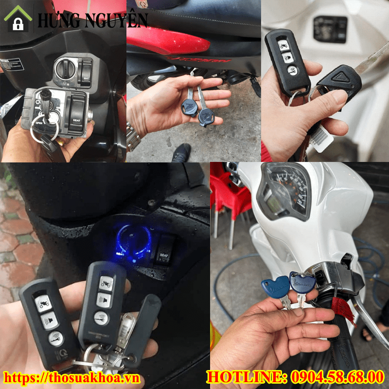 Làm lại chìa khóa xe máy bị mất chìa