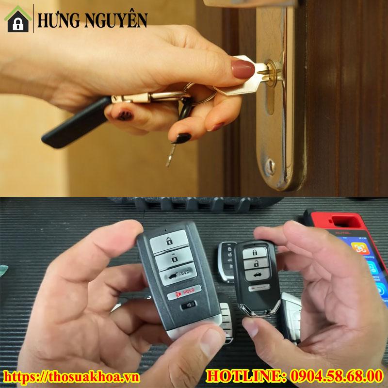Làm chìa khóa cửa nhà và chìa khóa ô tô