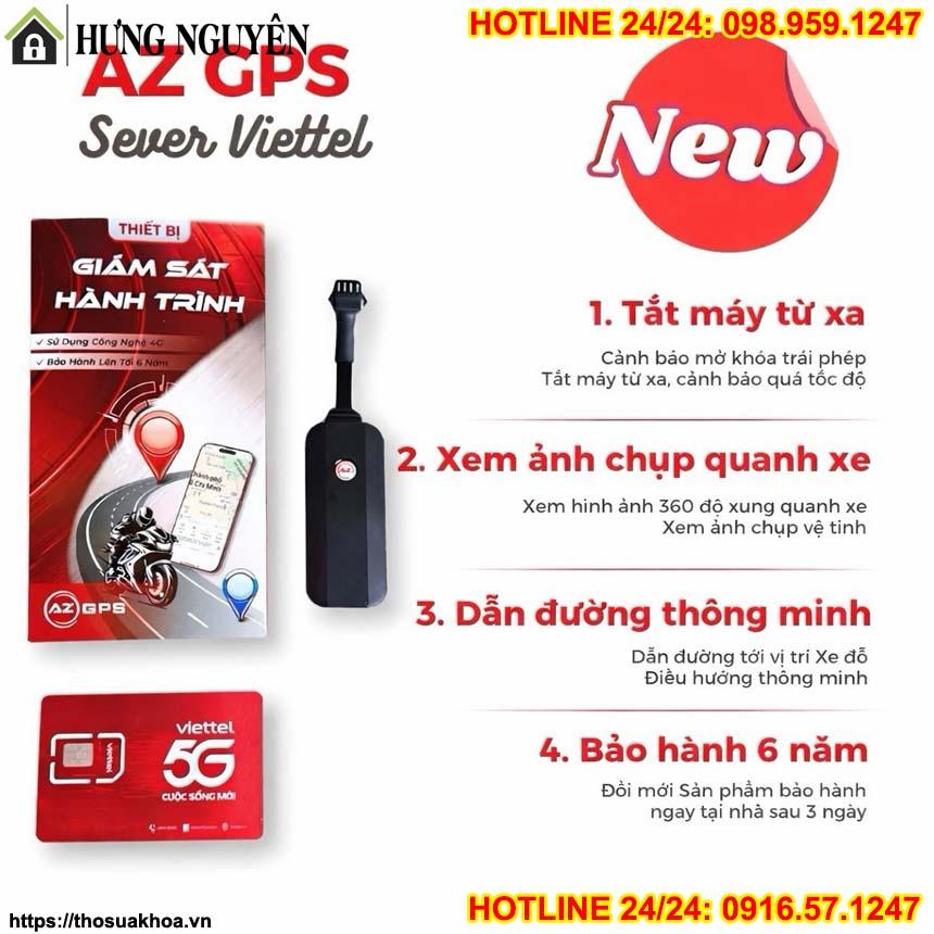 lắp định vị gps kèm tắt máy từ xa xe vision