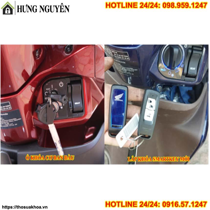 thay ổ khóa smartkey cho airblade