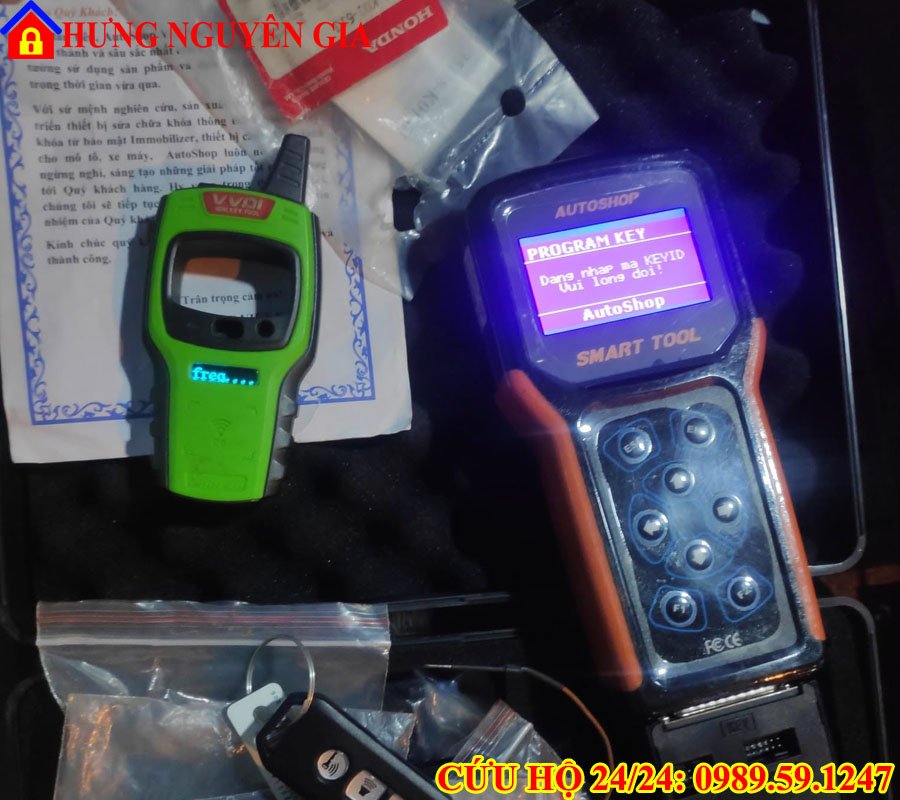 mất remote smartkey phụ